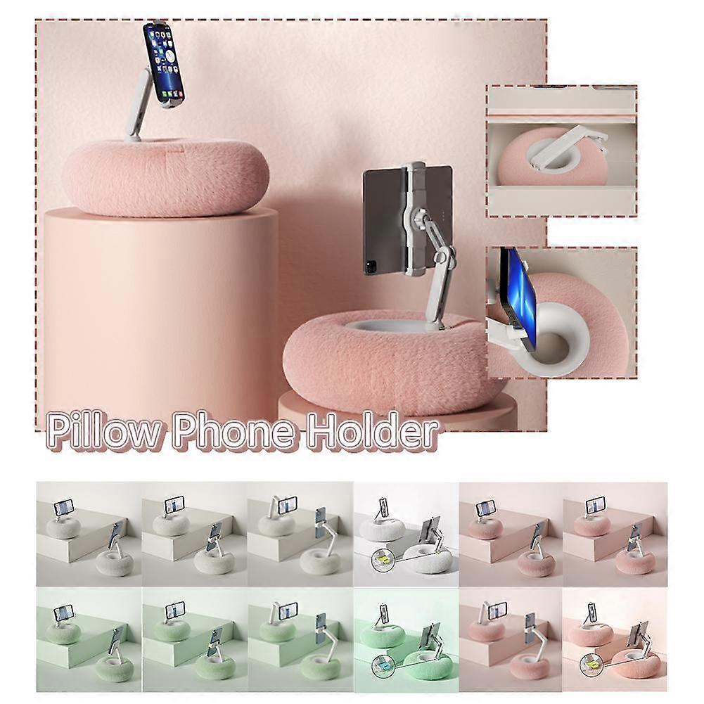 Mobile Phone Pillow Holder Bed Sofa Lap Adjustable Soft Pillow Stand