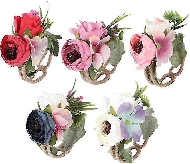 5 stycken blomarmband för bröllopsfest strandfest