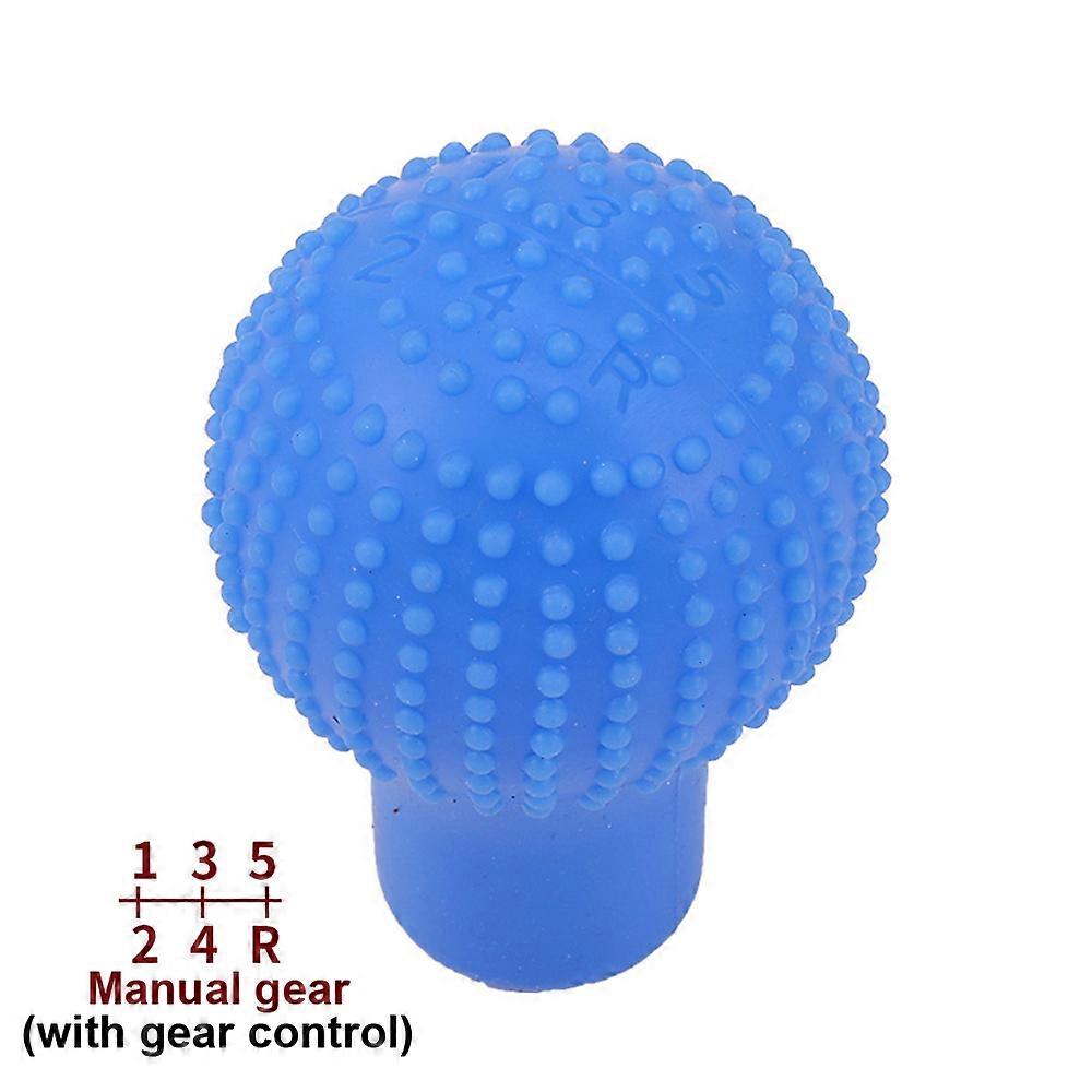 1Pc Car Auto Round Silicone Gear Shift Knob Cover Manual Automatic Non Slip Lever Shifter Knobs Case Protector Bump Stick