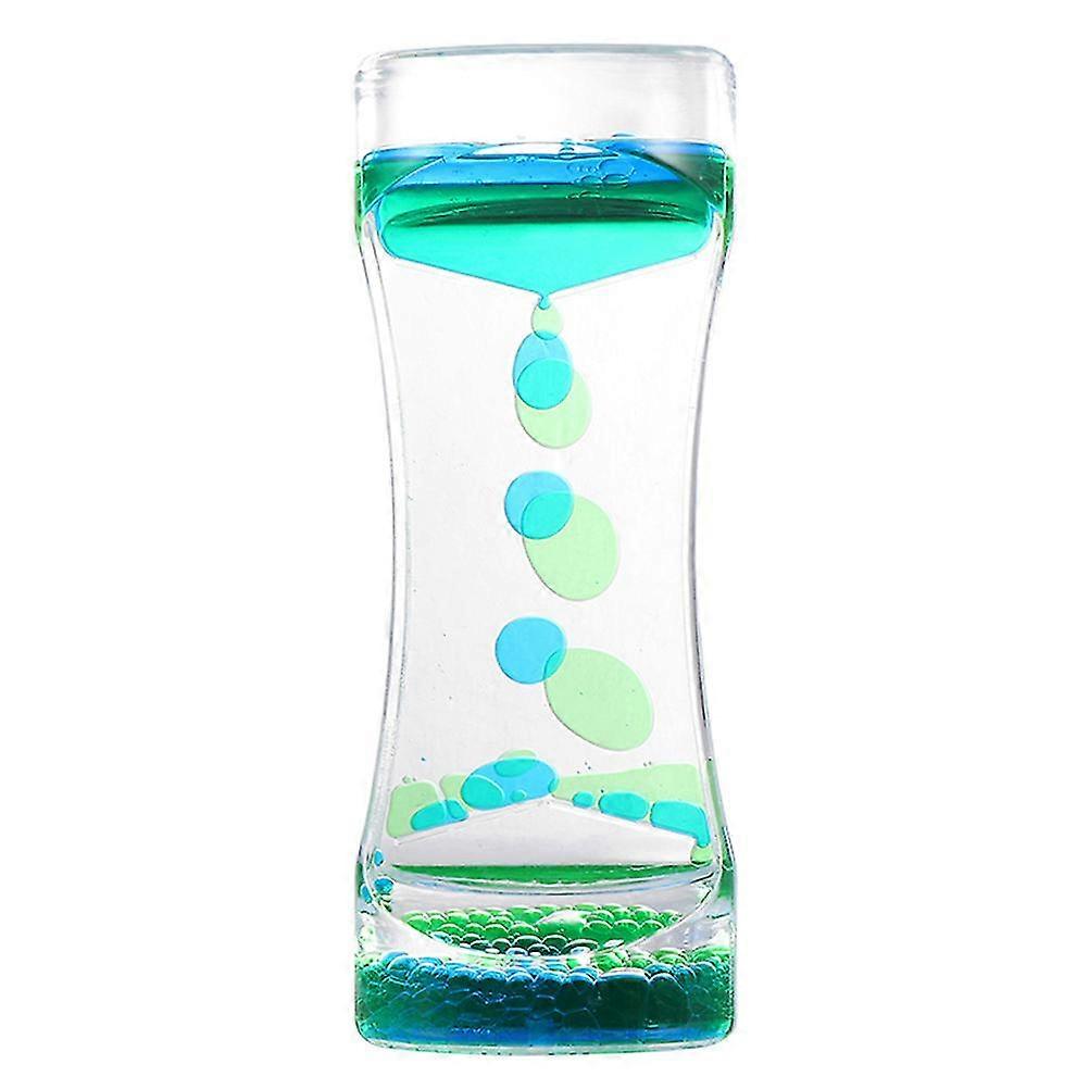 Slim Waist Liquid Motion Bubbler Timer Desk Two-color Action Liquid Timer