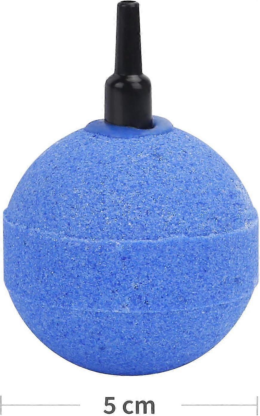 4 Pack 5cm Blue Ball Shape Air Bubble Diffuser For 2w Aquarium Air Pump