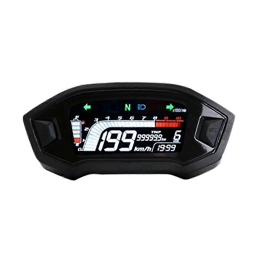 Motocicleta LCD Odometer Led Speedrômetro Compatível