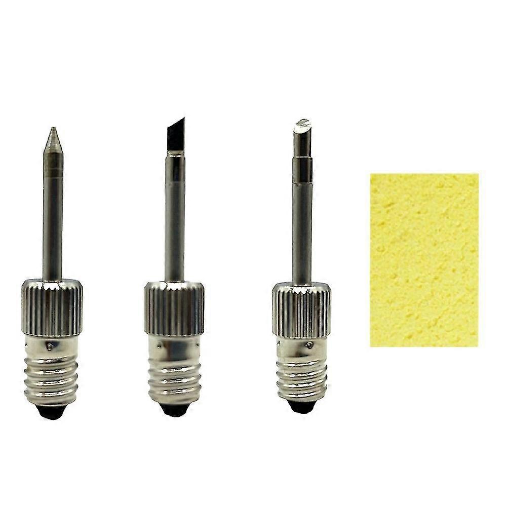 3Pcs Brass Soldering Tips USB Soldering Iron Head Welding Soldering Tips for E10 Interface Solderin