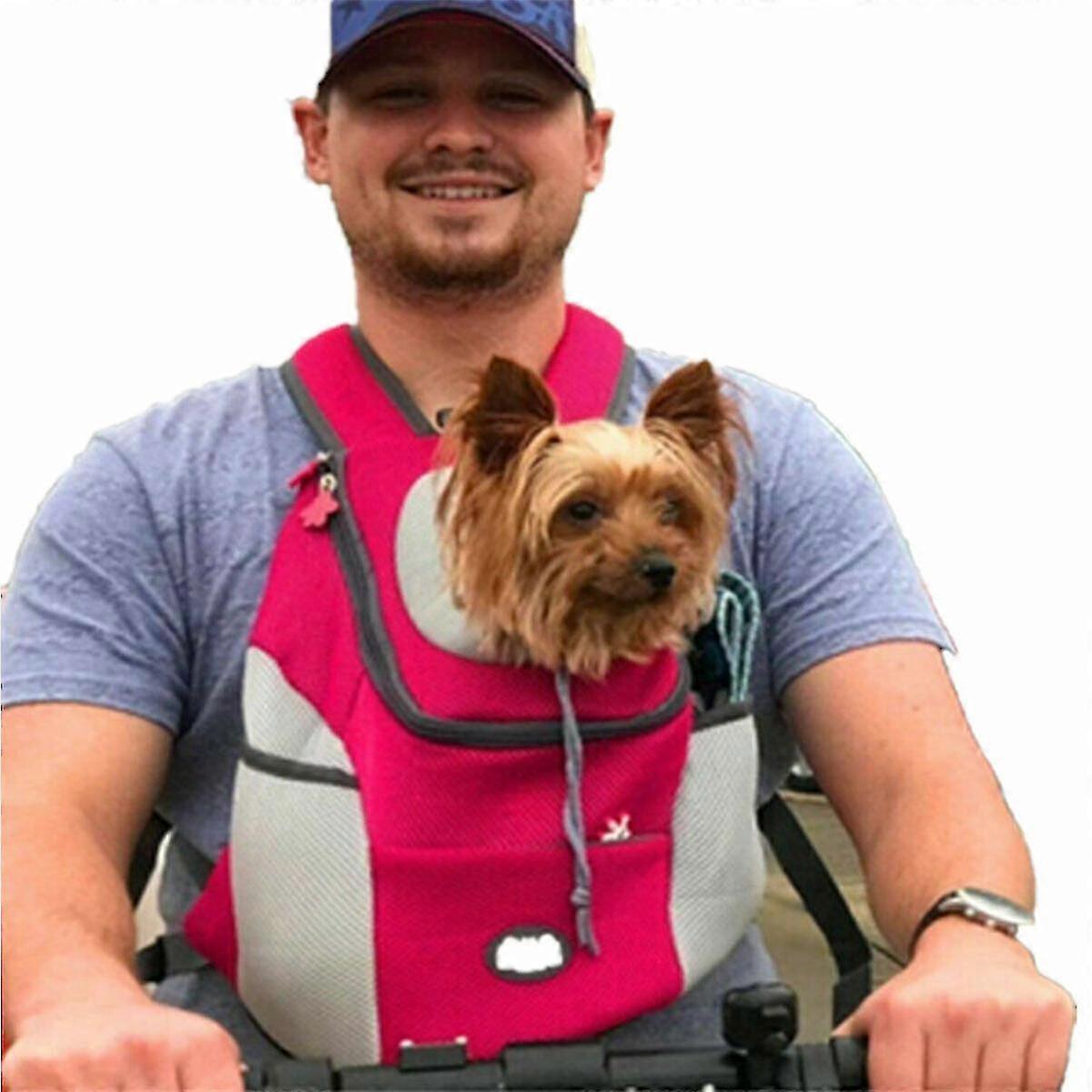 Travel Pet Dog Carrier Puppy Travel Mesh Backpack Front Portable Shoulder Bag-MXBC