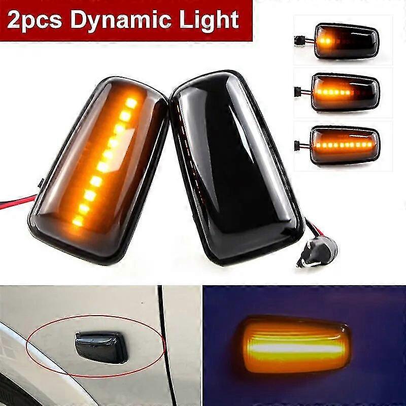 2pcs For Peugeot Expert Partner For Citroen Xantia Break Led Car Dynamic Turn Signal Light Side Marker Lamp Blinker Amber