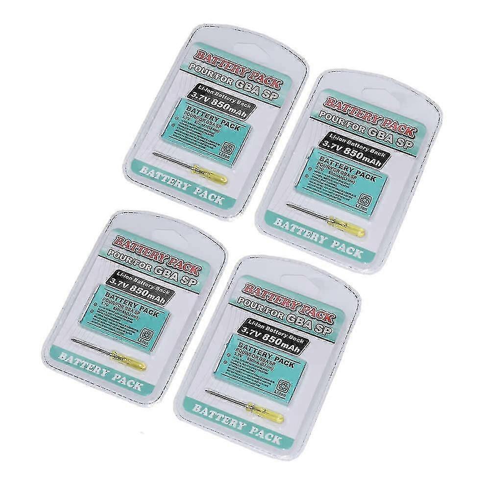 4x Battery Compatible Nintendo Game Boy Advanced Sp Gba Bt-m12 Ags-001 Ags-101 Ags-003