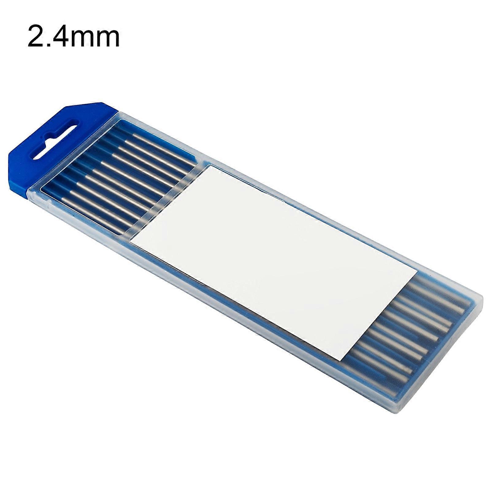 10 יחידות 150 מ"מ מחט ריתוך התנגדות חשמלית מקצועית לנתנום טונגסטן כחול טונגסטן תערובת אלקטרודות לשיפור הכלים