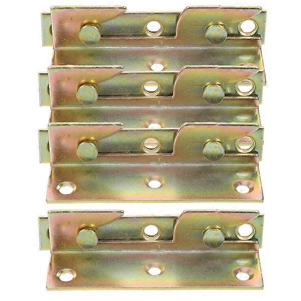 8pcs Bed Frame Brackets Bed Hinges Bed Rail Brackets Heavy Duty Bed Rail Supports