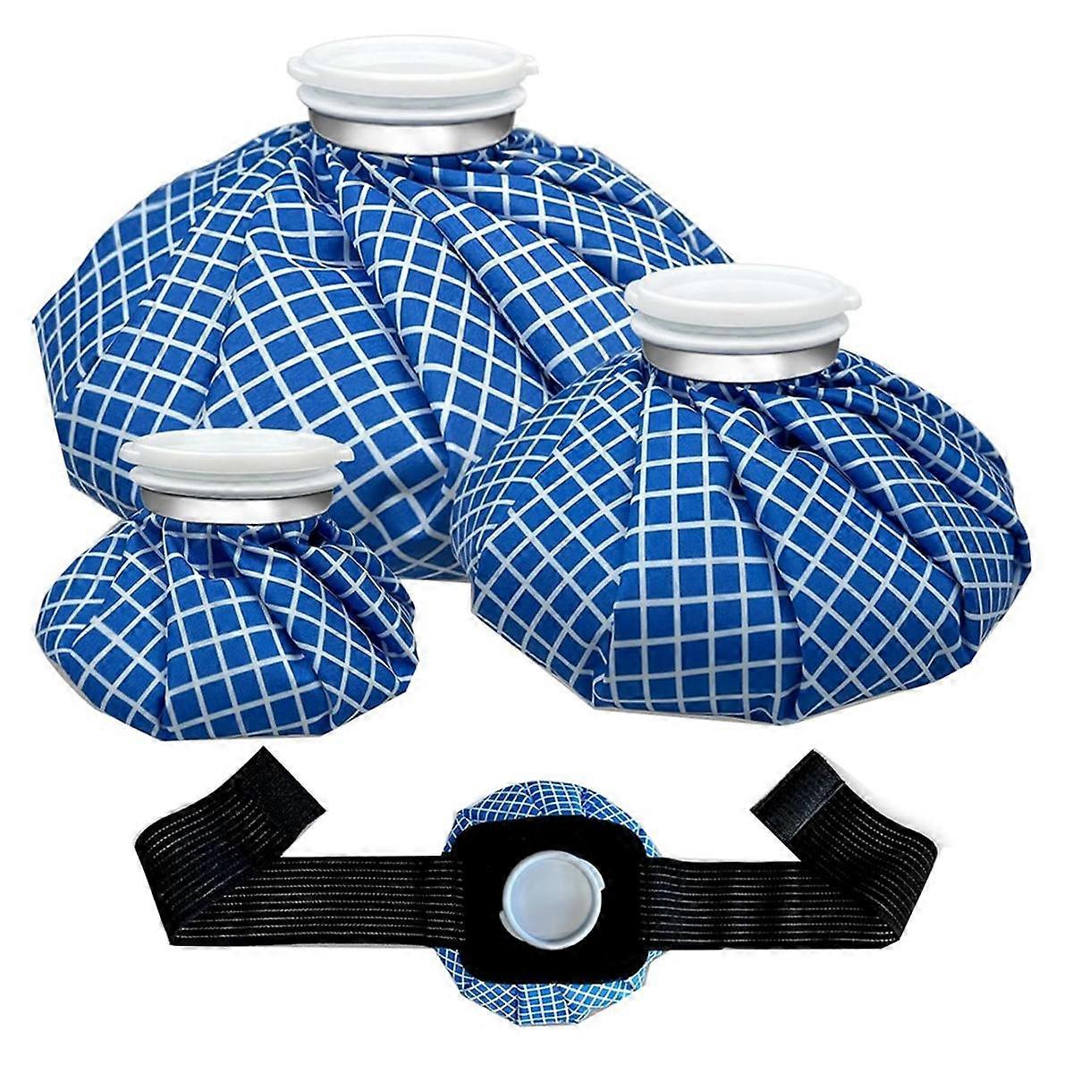 Bolsas de gelo reutilizáveis para lesões, bolsas de gelo, bolsa de água quente para terapia quente e fria e alívio da dor de 6 polegadas/9 polegadas/11 polegadas