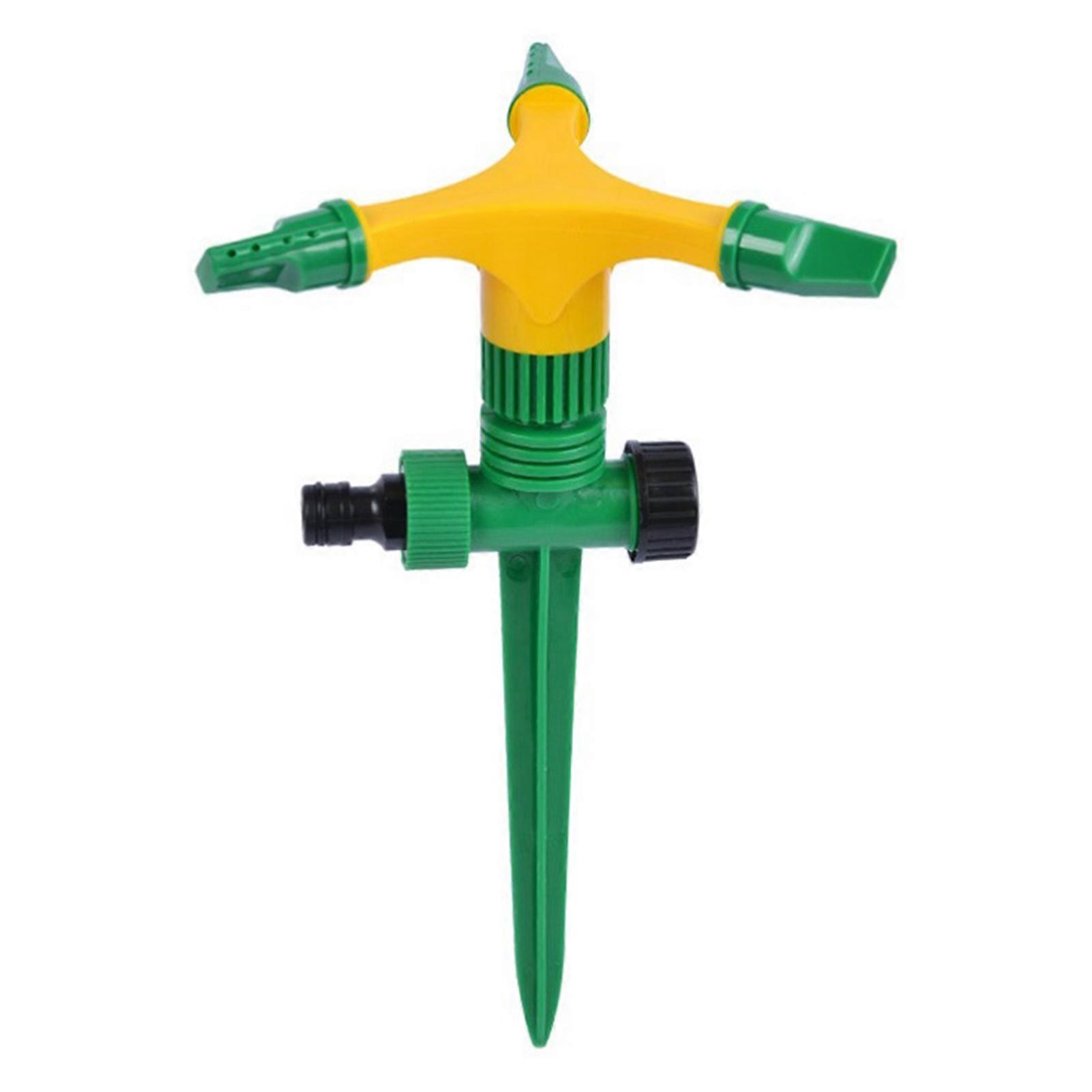 360-Degree Rotating Lawn Sprinkler Large Area Coverage Adjustable Garden Watering System Easy to Install Sprinkler with Stake Jikaix