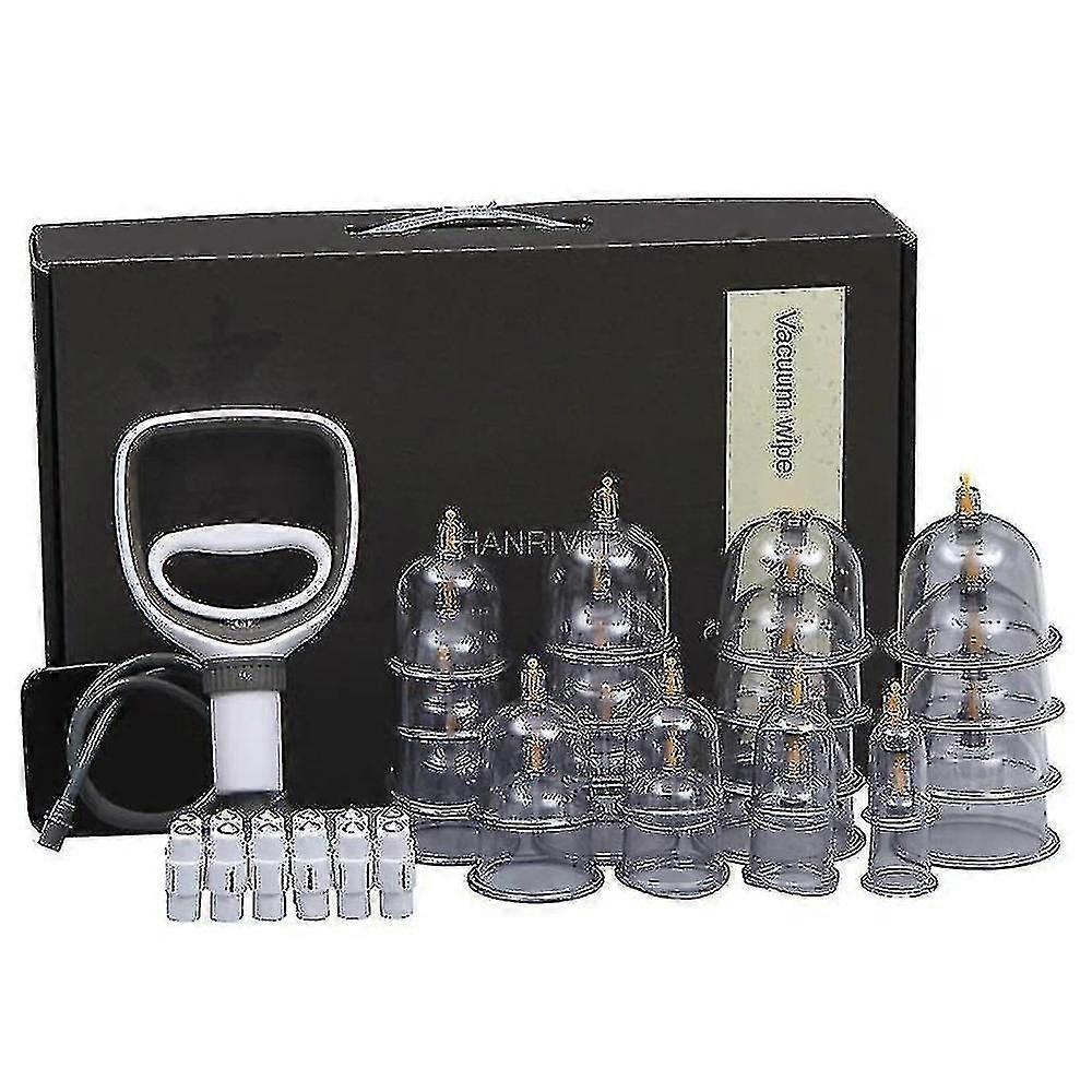 Cupping Set Professional Chinese Acupoint  Cupping Massage Set 12 Cups