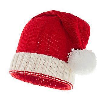 Solid Color Christmas Parent-Child Knitted Hat Crochet Mom Baby Bonnet Winter