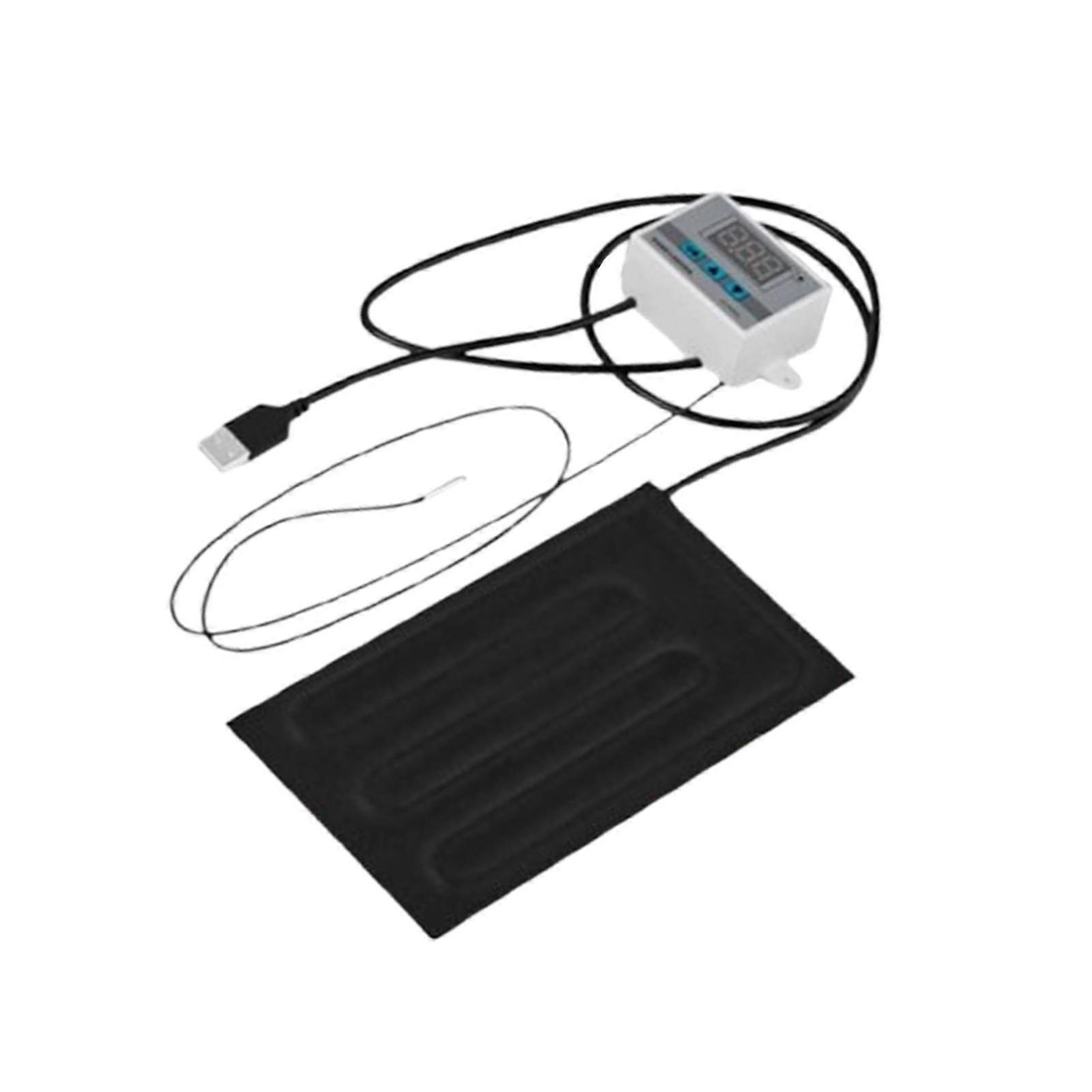 Reptile Heating Pad Portable Warming Cushion for Turtles Frogs Small Animals 10cmx20cm