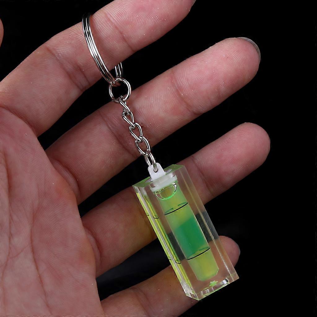 Mini Square Spirit Level for Key Ring for Key Chain Tool Gadget For Photo Wall H