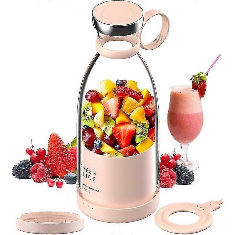 Personal Size Blender, Portable Blender, Battery Powered USB Blender (Pink)