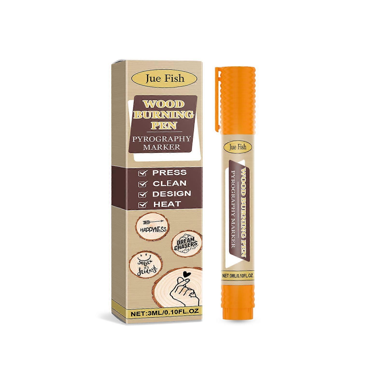 Wood Pyrography Marker, A Handmade Diy Design Wood Coaster Cutting Board Burning Pyrography Marker