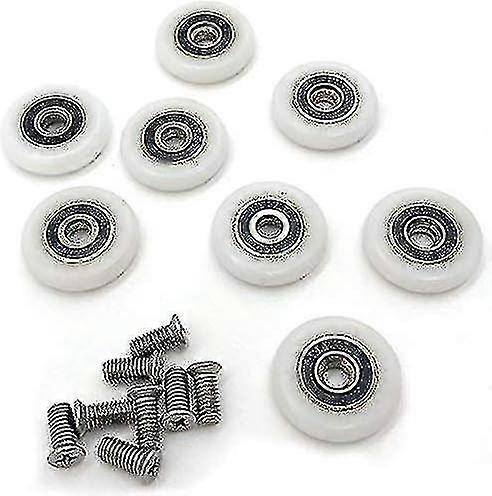 8 Duschtürrollen Räder Laufrollen Riemenscheiben Rolle