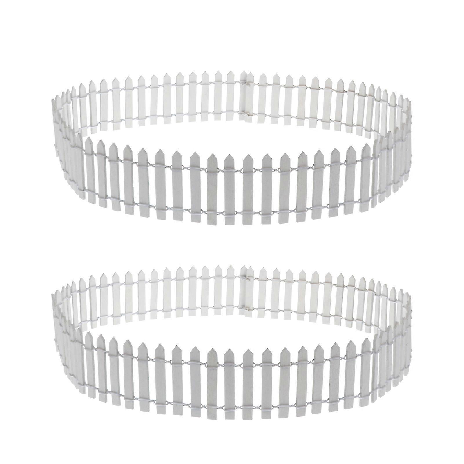 2 stk Gitter Gjerde Mikro Landskap Gjerde Tre Mini Gjerde Mikro Landskapsarbeid Gjerde