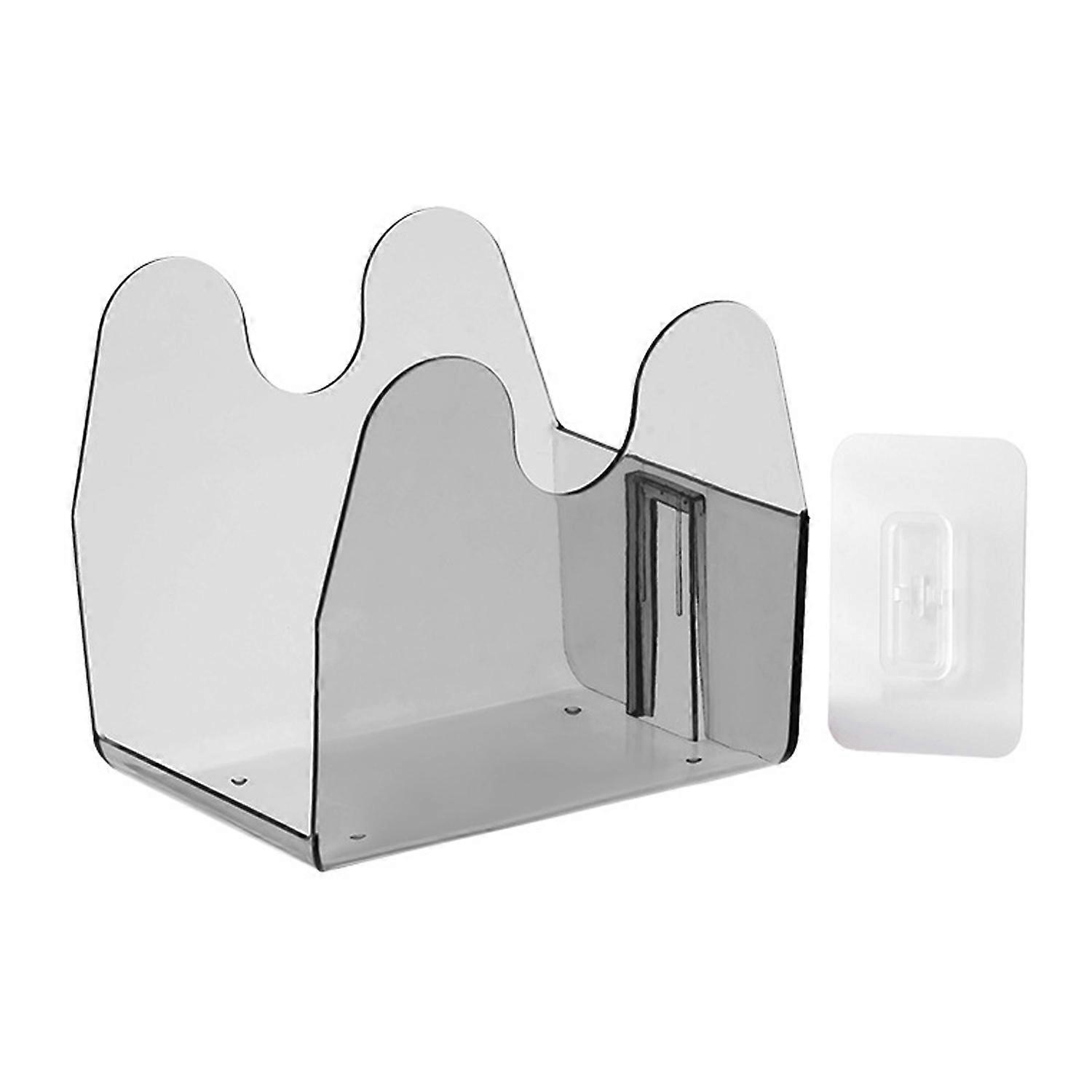 Kitchen Spice Bag Holder Wall Mount Adhesive No Drill Detachable Clear Plastic Multifunctional