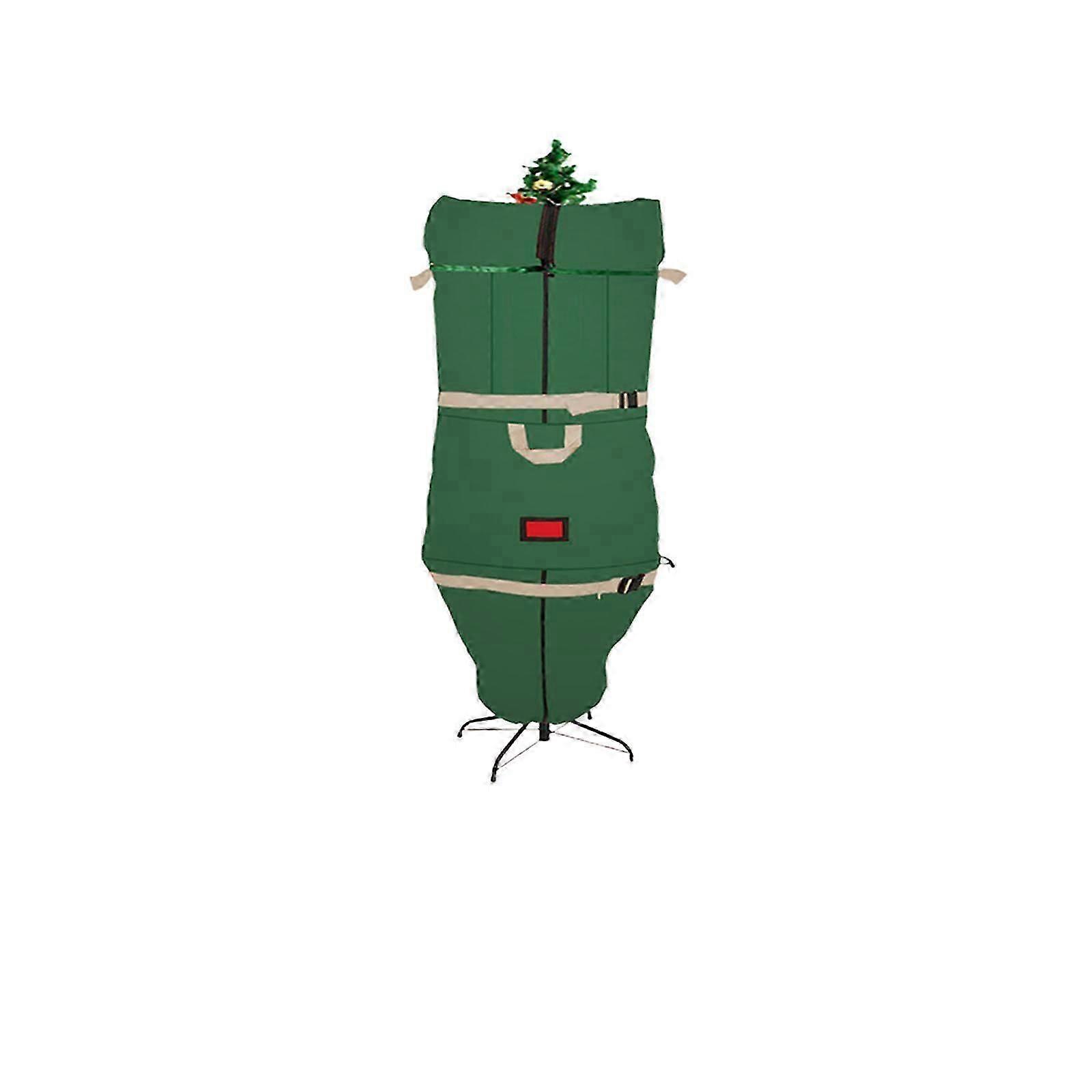 Upright Christmas Tree Storage Cover - Tear Resistant Adjustable Bag