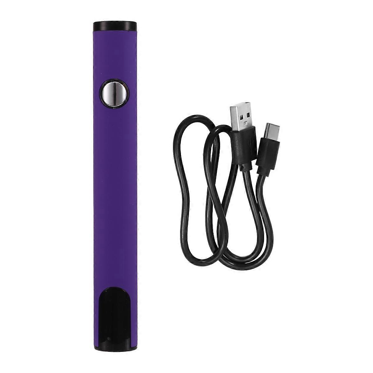 510 Thread Battery Cart Pen Headless Electric Soldering Iron with Adjustable Temperature Mini Soldering Iron Kit Violet