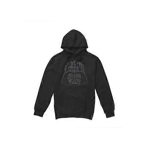 Star Wars Mens Darth Vader Text Head Hoodie