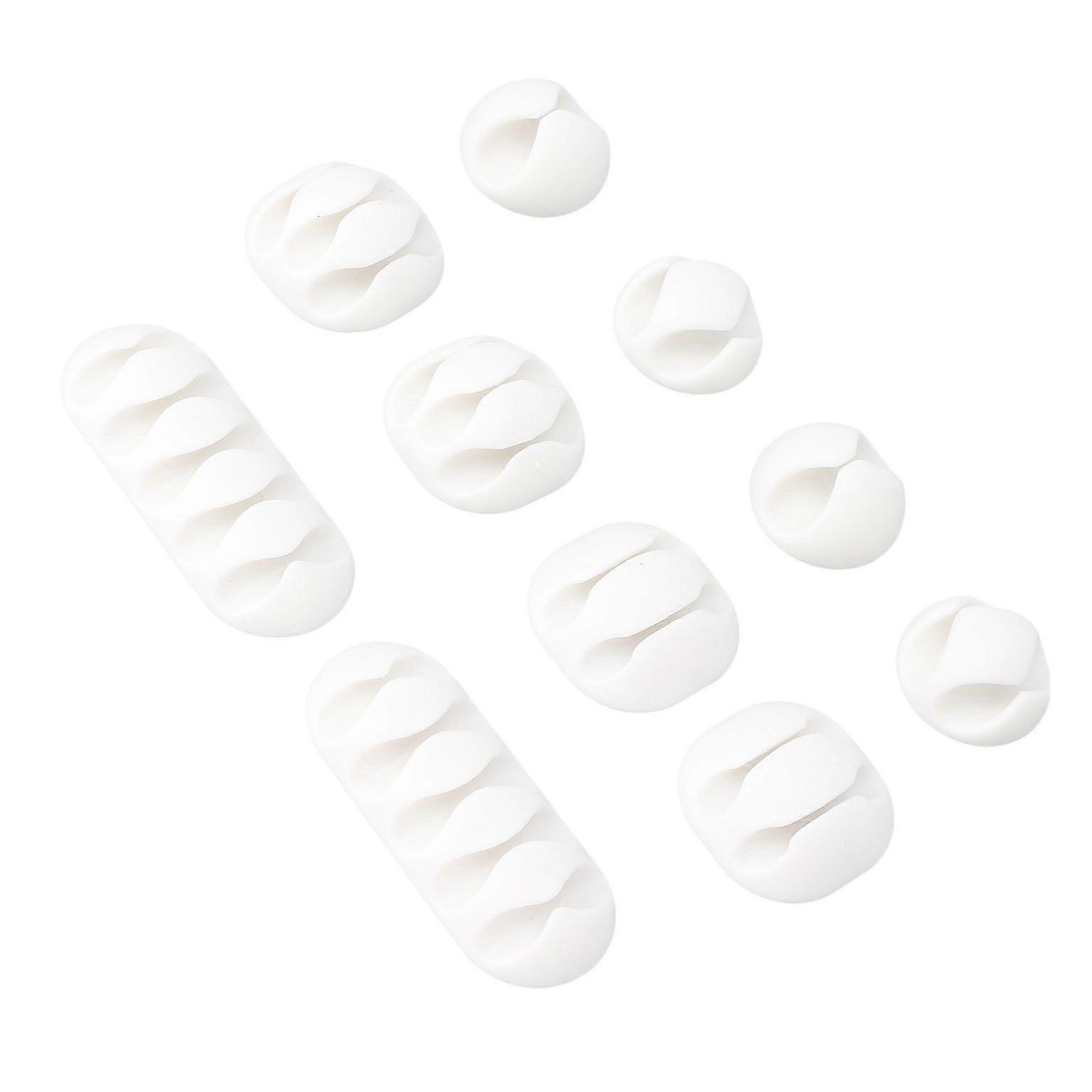 10pcs Cable Clip Cord Organizer - Desk Wire Management Solution