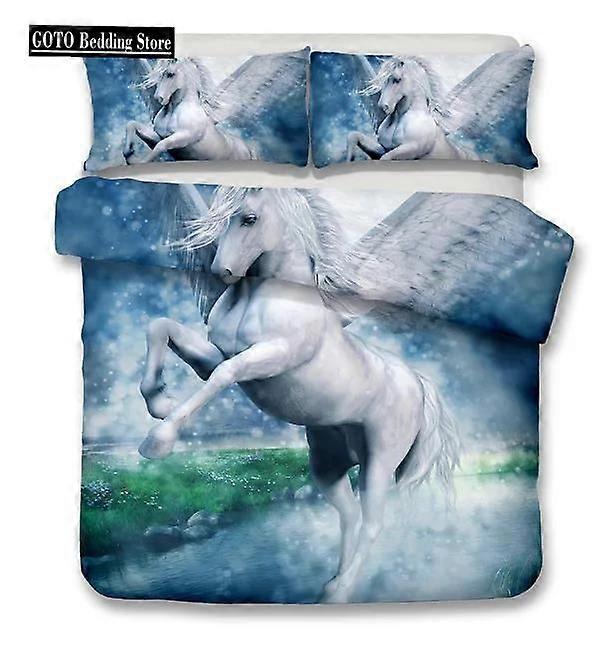 x93 ΣεντόνιαIceberg Unicorn Quilt Cover Set Κάλυμμα μαξιλαριού Ροζ Πράσινο Babysbreath Navy Blue Σετ Καλύμματος Κρεβατιού για Αγόρι Gril Teen Dropship Κλινοσκεπάσματα 3 τεμαχίων 