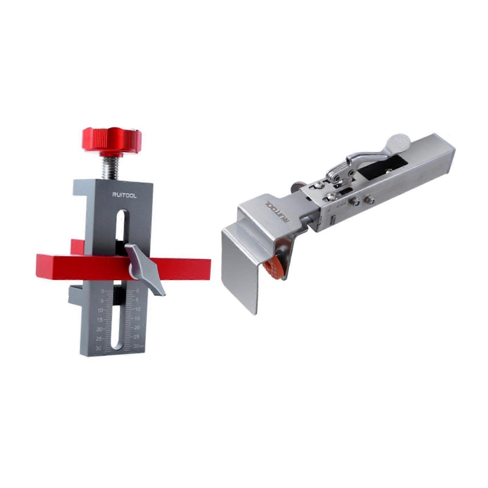 Schranktür Halterung Hardware Jig Tragbar für Möbelprojekte Schubladenklemme 2er Set