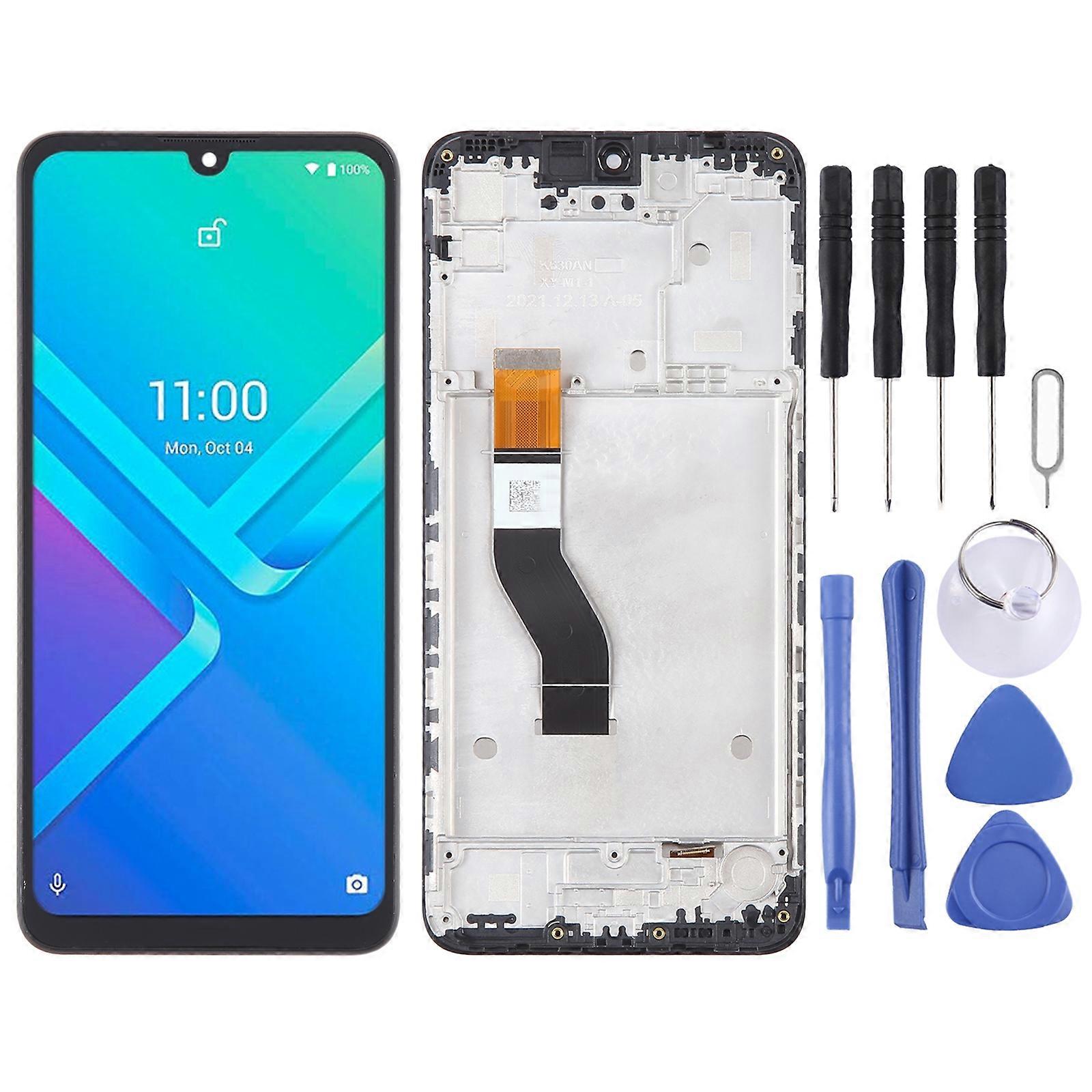 COMPATIBLE LCD Screen for Wiko Y82 Digitizer Full Assembly with Frame