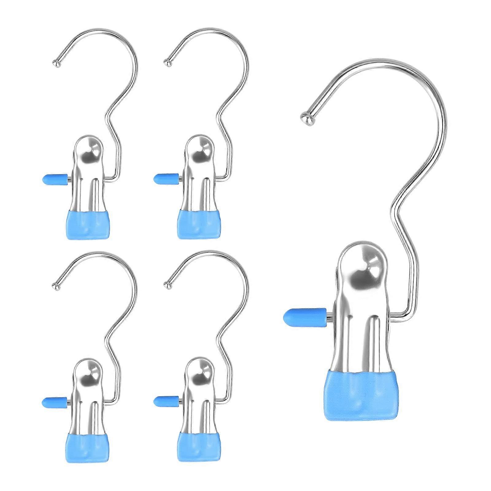 5 Pcs Anti-Slip Stainless Steel Laundry Clips for Socks, Gloves, and Delicates - Durable and Rust-Resistant Design