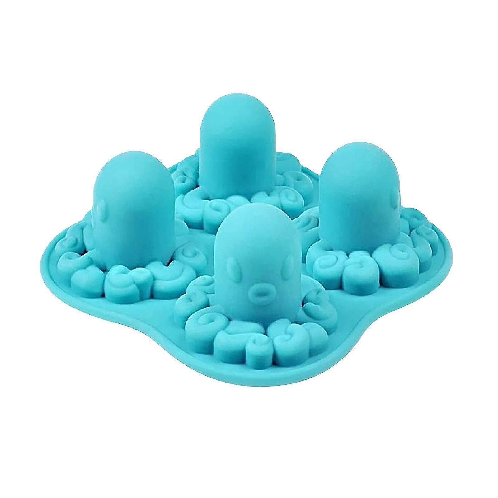 3D Octopus Silicone Ice Cube Mold For Cocktails And Juices Food-Grade Silicone BPA-Free Reusable Dishwasher Safe