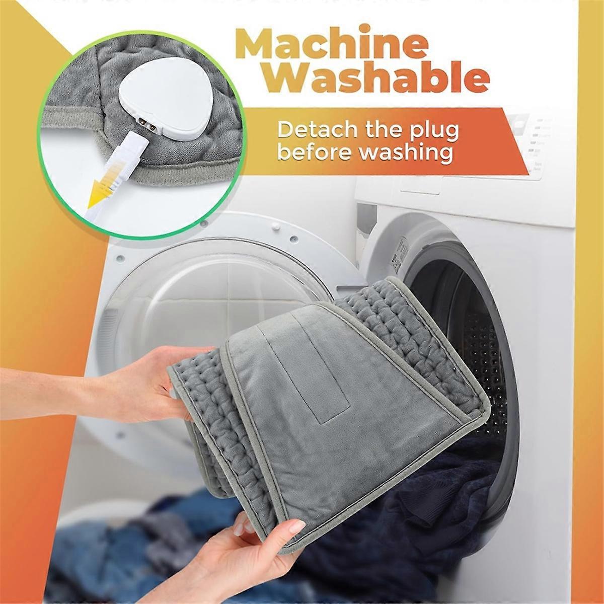 Electric Heating Pad Waist Pad with LCD Controller 10 Heating Levels 4 Gears Timing for Back Belly Leg Body US Plug