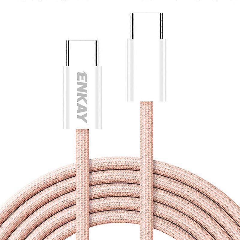 ENKAY CB174 Candy Color 60W USB-C / Type-C to Type-C Charging Data Cable, Length:2m