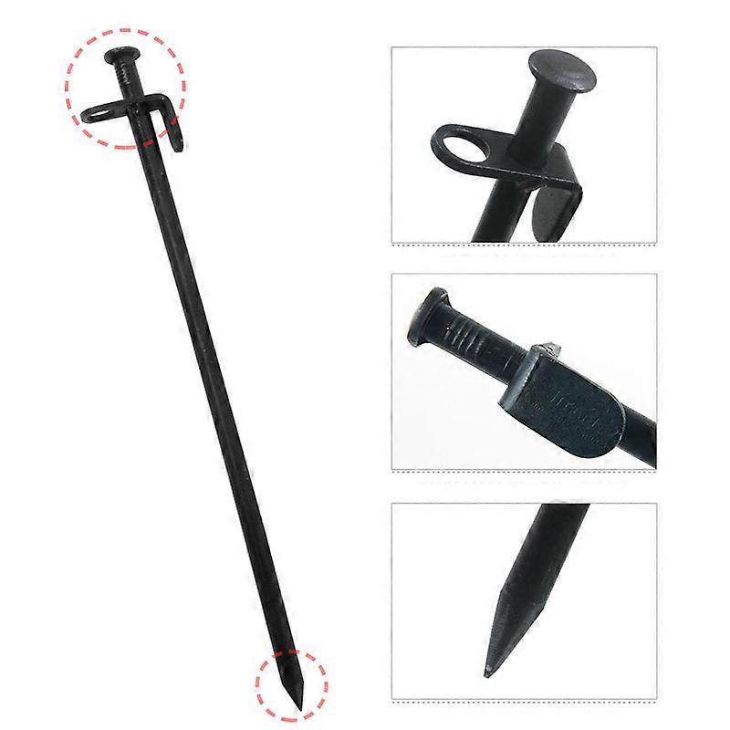 天幕帐篷钉加厚加长钢钉五金雪钉配件30CM黑色