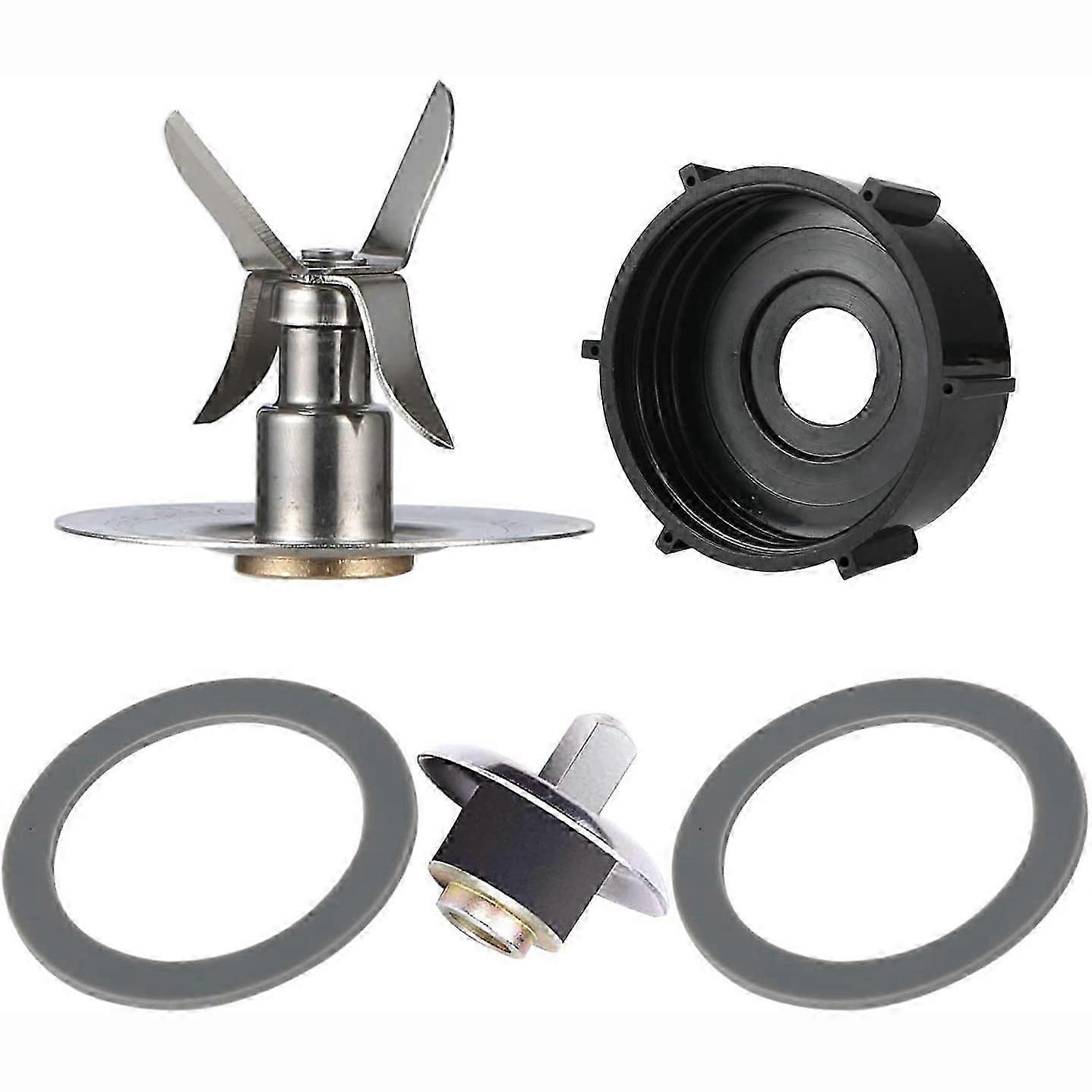 Replacement Part for Blender 1Pcs Blade & 1Pcs Blender Jar Base & 2 Pcs Gasket Seals & 1Pcs Square