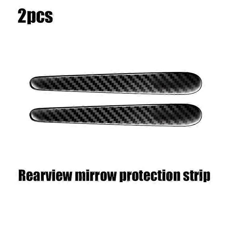 Car Door Handle Bowl Protector Scratch Protection Stickers Carbon Fiber Rubber Rearview Mirror Anti Collision Strips Accessories
