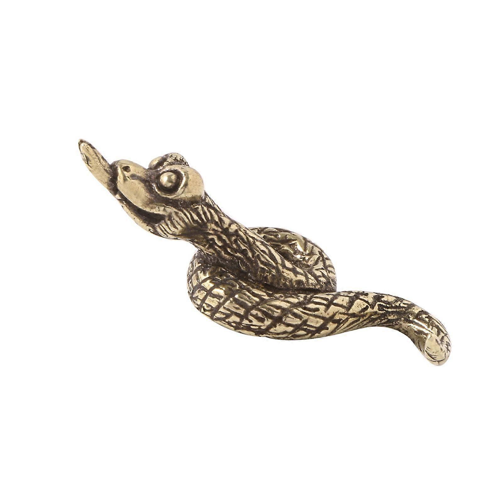 Tiny Snake Statue Collectibles Artwork Adornment Desktop Decoration Ornament