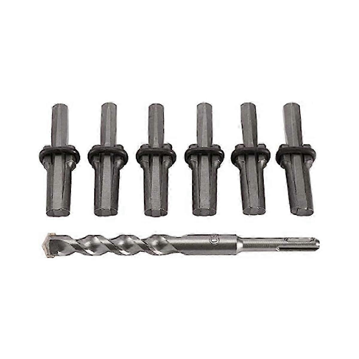 Stone Splitter Hand Tool Kit Stone Splitter with Drill Bit Tools compatible with Splitting Granite Rock Concret