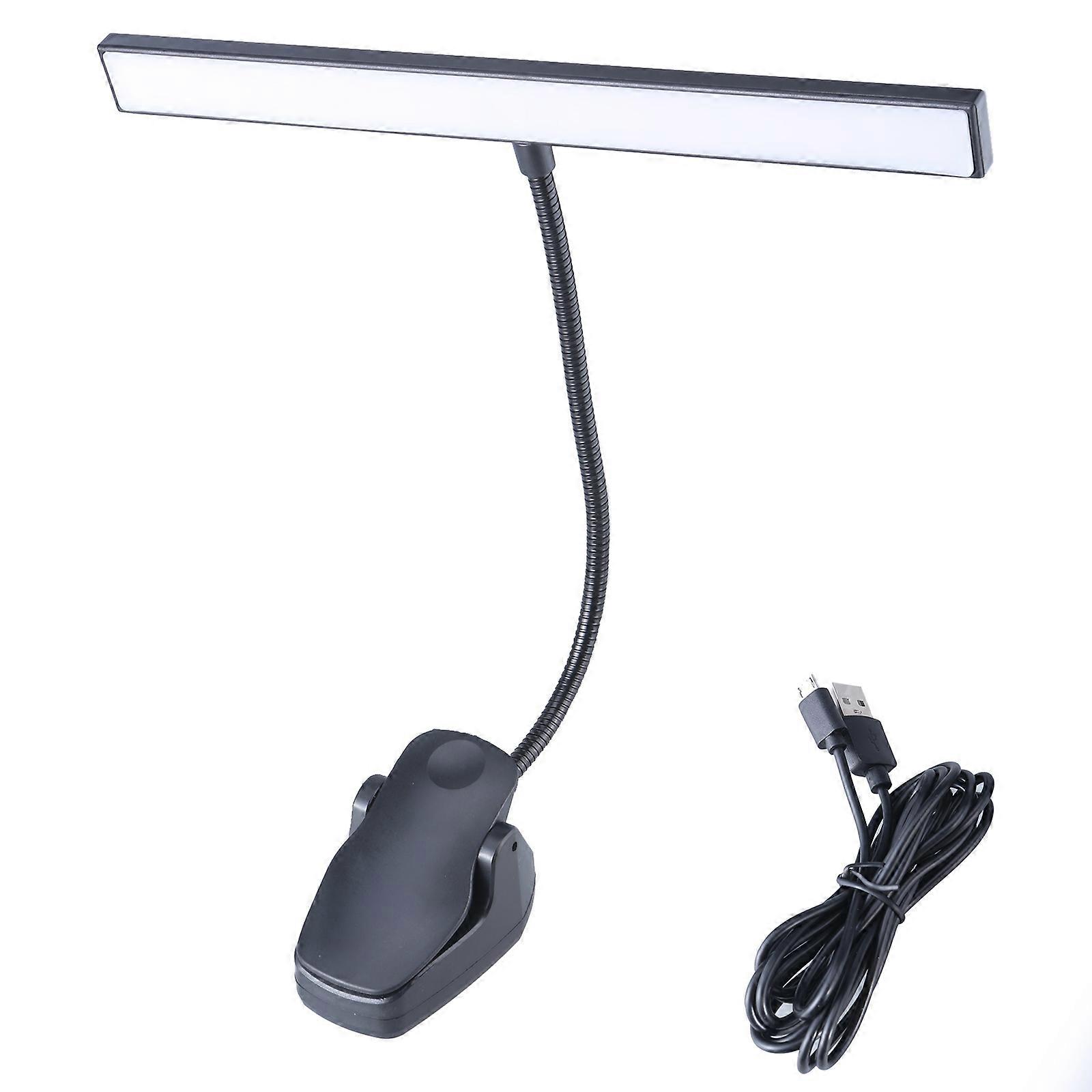 USB Şarj Edilebilir LED Masa Lambası, 3 Renk Modlu Dokunmatik Kontrol Çalışma Tezgahlarını Okumak için Esnek Kelepçe
