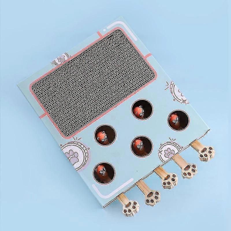 3 in 1 con Funny Cat Stick Chase Hunt Mouse Game Box Hit Gophers Interactive Maze Tease Toy