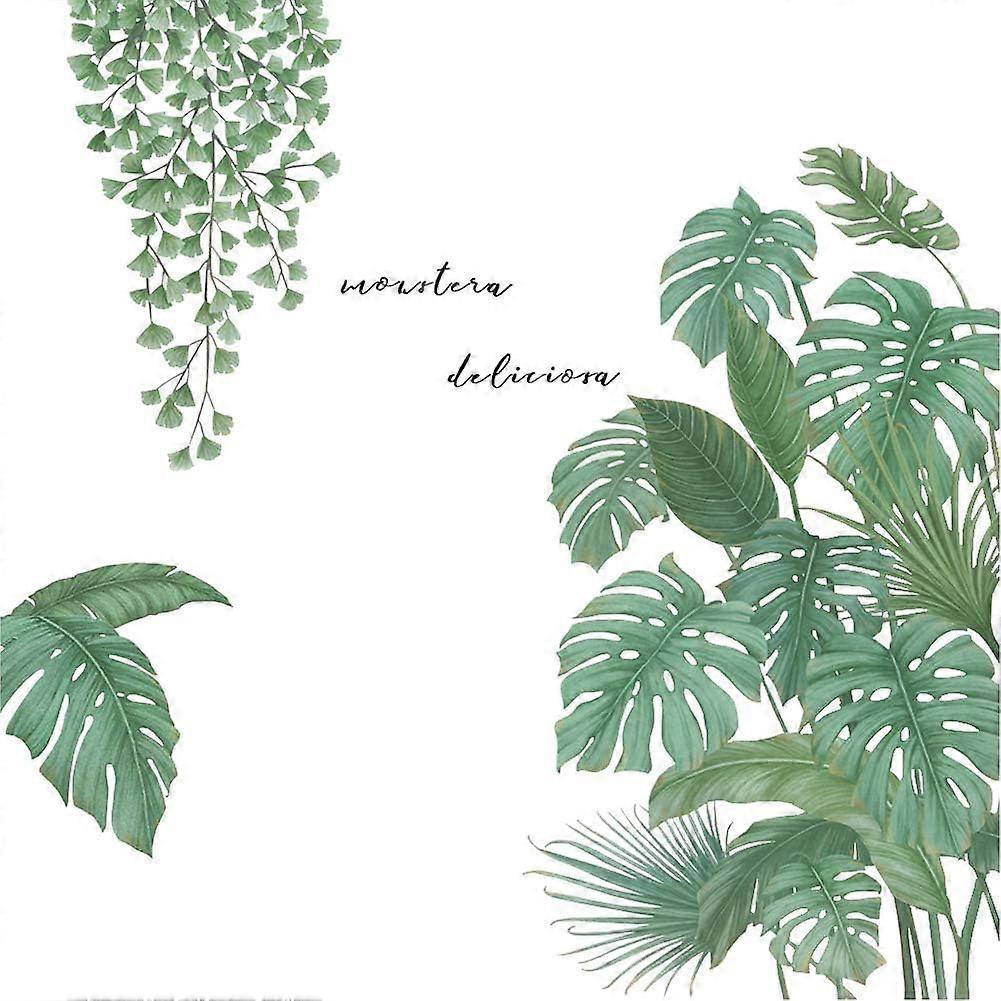Green Plants Wall Decor, Removable Self-Adhesive For Effortless Updates