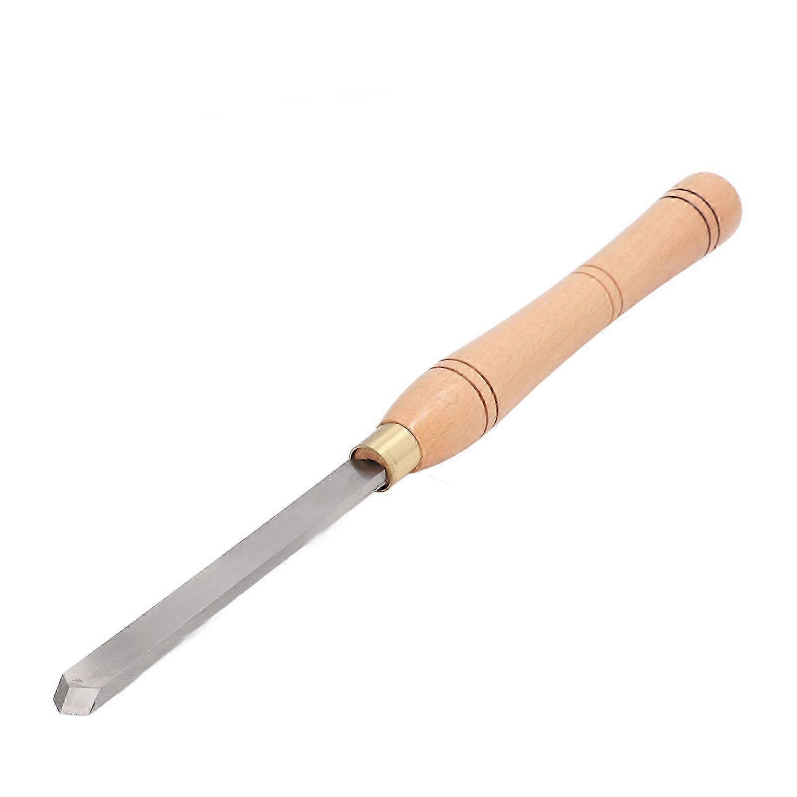 Wood Lathe Turning Tool HSS Lathe Chisel Tool Ergonomic Beech Handle Oblique Triangle Turning Chisel