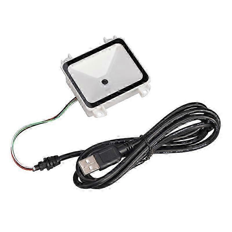 ماسح باركود ثنائي الأبعاد مدمج، قارئ باركود USB QR، واجهة RS232 TTL، كشك صغير، طابعة باركود ثابتة التثبيت