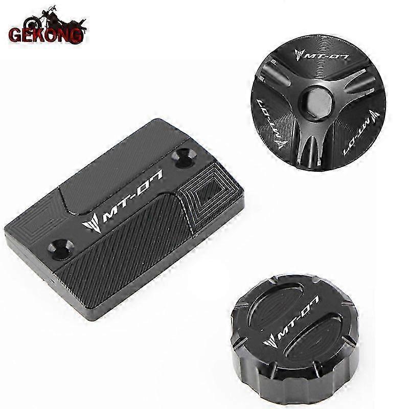 Akcesoria motocyklowe CNC Tylny i przedni korek zbiornika płynu hamulcowego korek wlewu oleju do Yamaha MT07 MT 07 2014-2020 2021 2022 MT-07