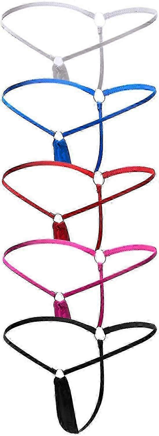 Kaise 5kpl naisten matala nousu seksikäs alusvaatteet Y-selkä G-string alusvaatteet stringit pikkuhousut juhlapukulahja