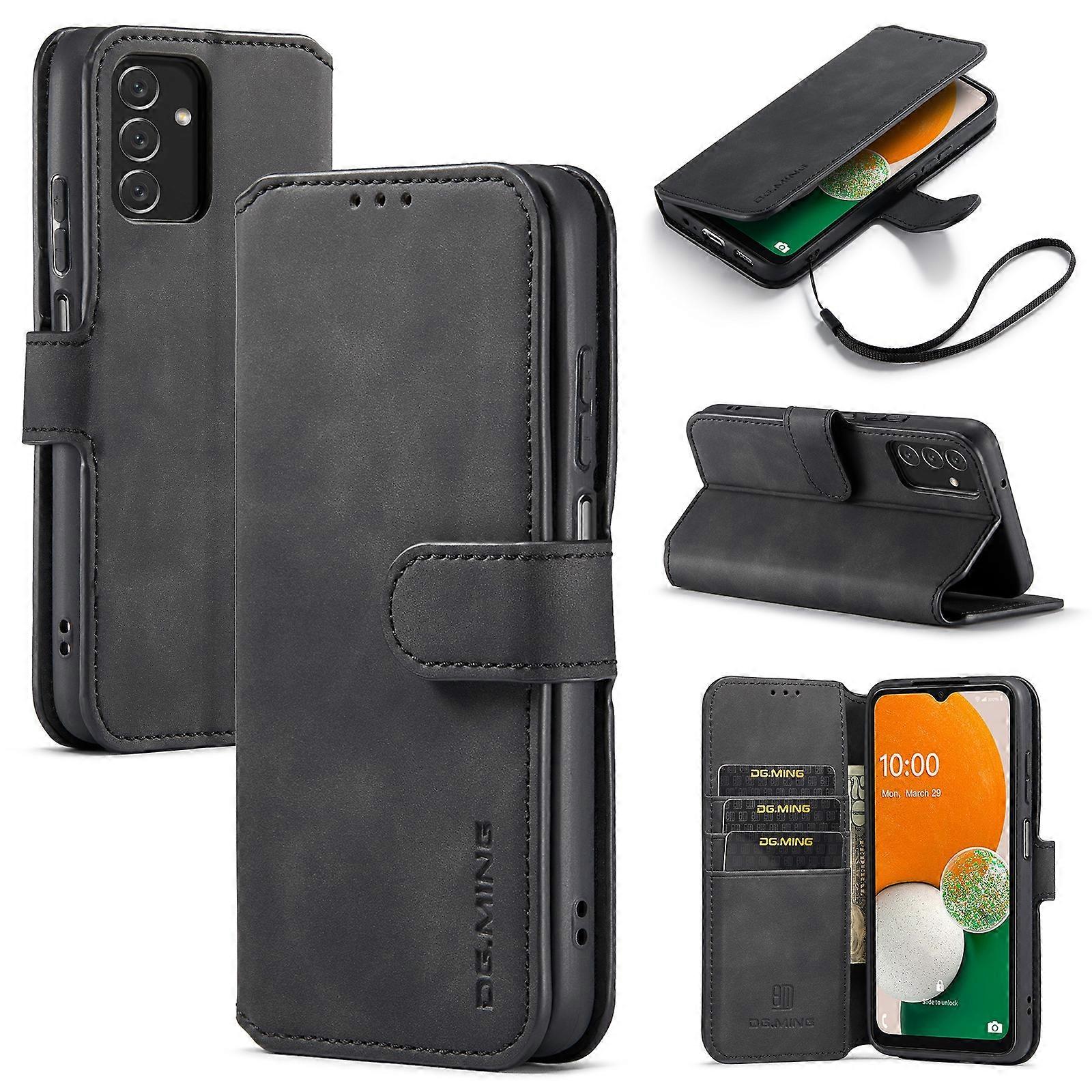 For Samsung Galaxy A13 4G DG.MING Retro Oil Edge Flip Leather Phone Case