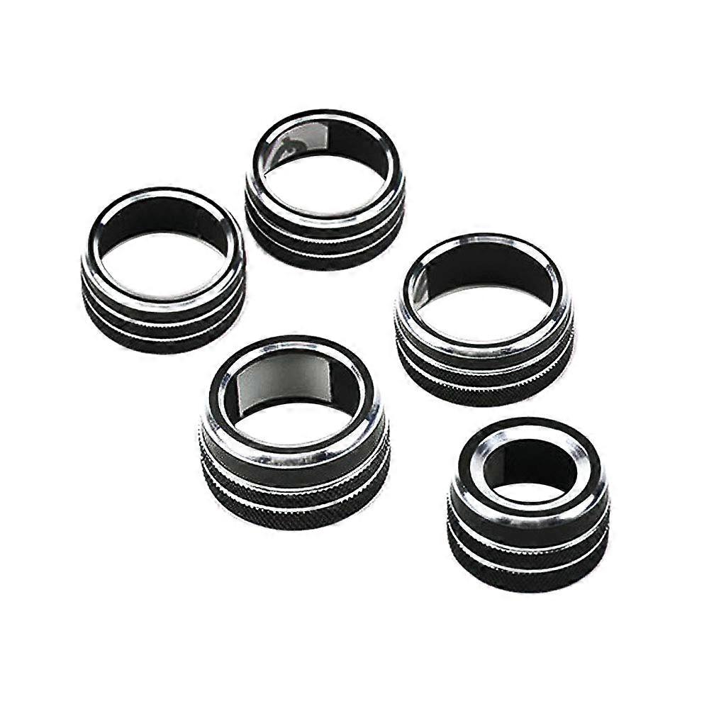 5PCS Car Center Console Knobs for 2018 XV70 (Black)