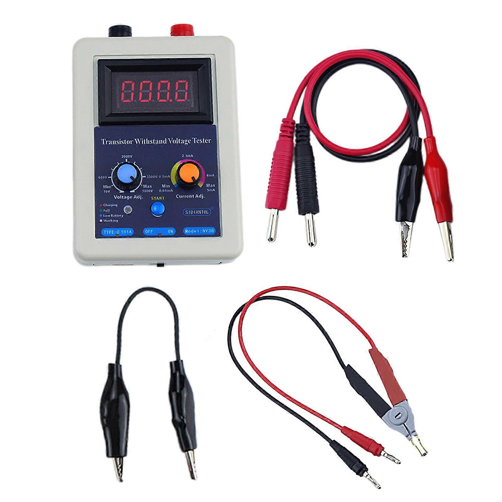 Precised IGBT/MOS/MOVs Testing Tool Set 0-3800V Withstand Voltage Tester with Matching Test Line for Electrical Engineer