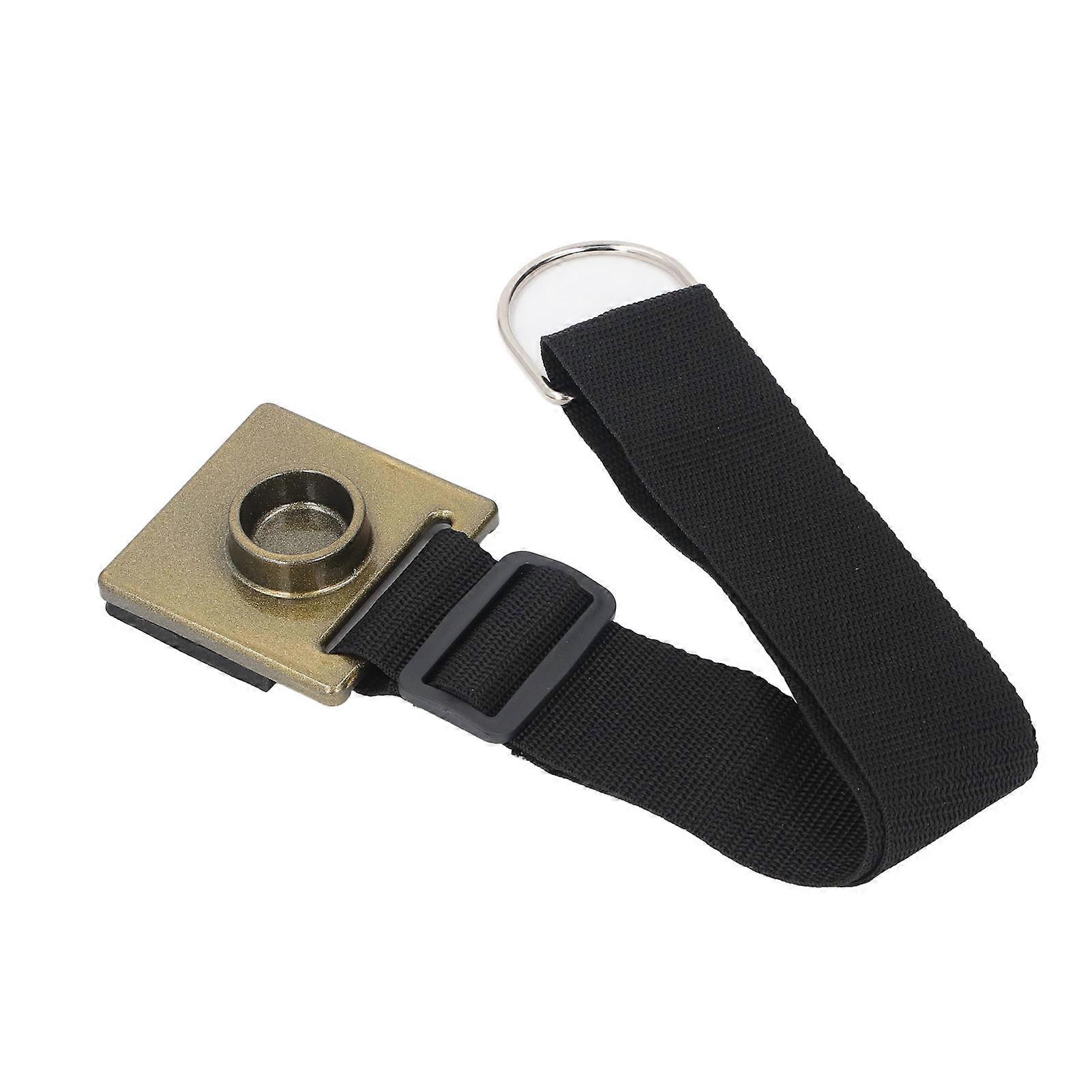 Adjustable Length Non-Slip Cello Endpin Anchor with Metal D Ring